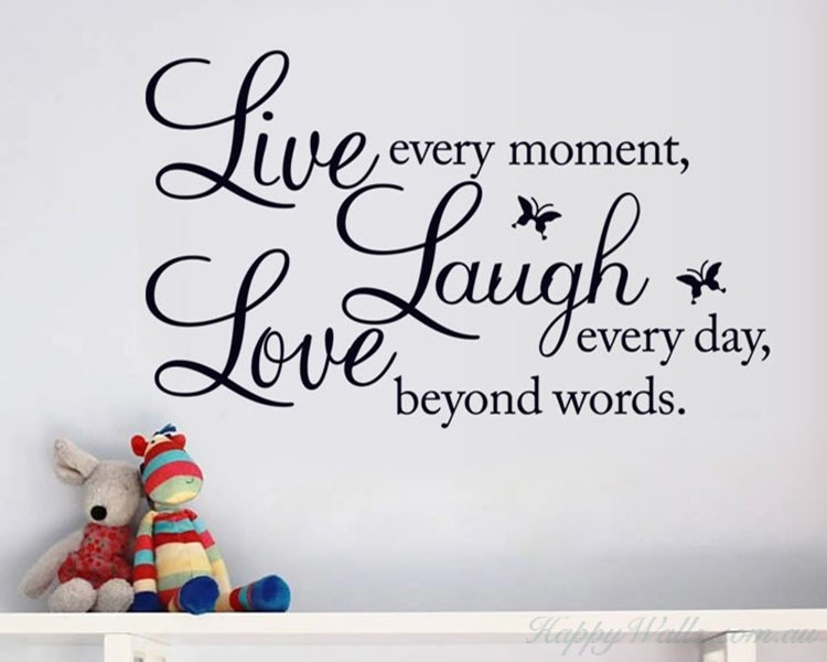 Live Laugh Love Quotes Wall Decal Life Quote Vinyl Art Stickers